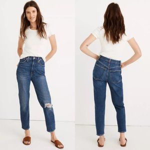 Madewell Jeans womens 30 MOM jean NEW high waist rise distress K9299 stretch